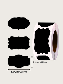 Hình dán có ghi 1 cuộn - màu đen - Xem 2