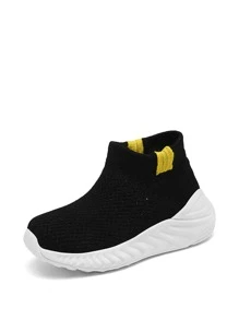 男孩針織細節襪型運動鞋