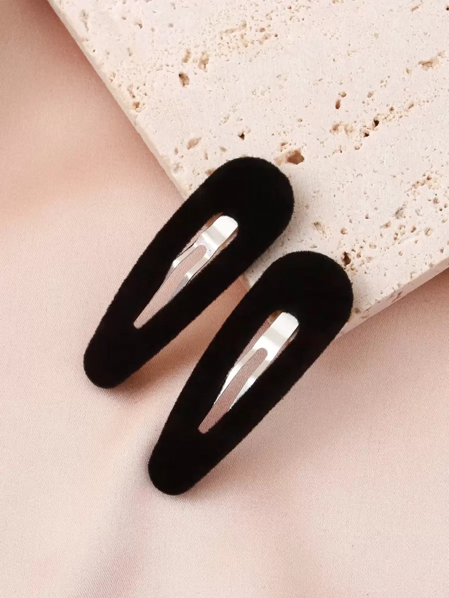 2 chiếc kẹp tóc chắc chắn dùng hàng ngày cho bé gái, kiểu tóc thường ngày, kẹp tóc càng cua, kẹp tóc cài đầu, đồ dùng học tập, phụ kiện tóc, phụ kiện đội đầu, ghim cài tóc - màu đen - Xem 1