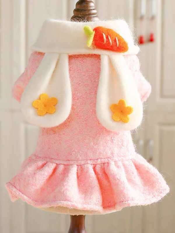 Flower Decor Pet Dress