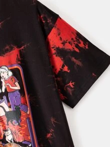 Stevenrhodes 紮染人像圖案T恤