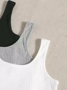 Lowkey Lull Bộ đồ ngủ Nữ Gân đan màu trơn Giải trí - Nhiều màu - Xem 4