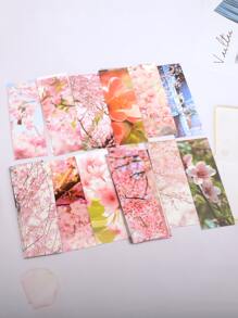 30 cái Đào Hoa In Dấu Trang Ngẫu Nhiên - Nhiều màu - Xem 1