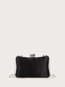 SHEIN Belle Lấp lánh, lấp lánh quyến rũ, thanh lịch, túi đựng đồ trang trí đính đá mini cho tiệc tối, túi đựng đồ ăn tối cho cô gái, phụ nữ, dành cho phụ nữ, hoàn hảo cho tiệc tùng, đám cưới, vũ hội, bữa tối/tiệc, làm quà tặng tốt nhất cho phụ nữ ngày lễ tình nhân - màu đen - Xem 6