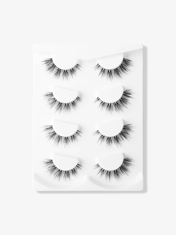 4 Paar falsche Katzenaugen Wimpern, für Frauen, Mutter, Ehefrau, Schwester, Teenager, Freundin, für Party, Club