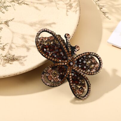 Rhinestone Butterfly Decor Hair Clip