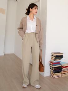 DAZY 對比色斜口袋褲