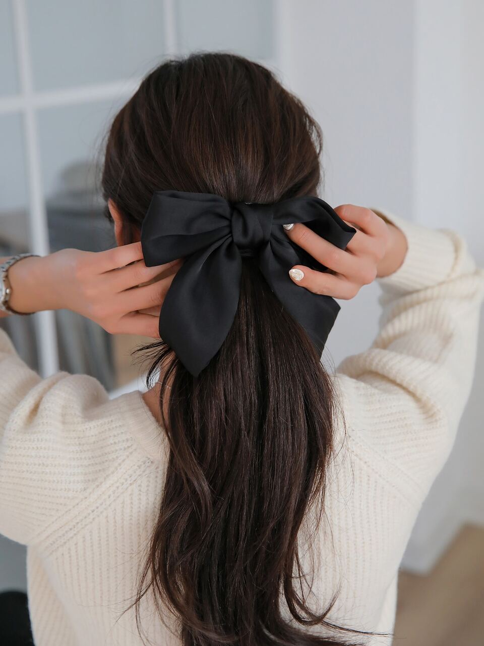 Women Fashion Bow Hair Clip Cute Valentines Claw Clips Hair Claws Hair Barrettes