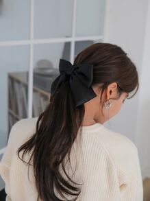 DAZY 女士时尚蝴蝶结发夹可爱情人节爪夹发夹发夹 - 黑色 - 查看 7