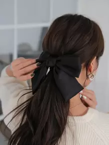 DAZY 女士时尚蝴蝶结发夹可爱情人节爪夹发夹发夹 - 黑色 - 查看 8