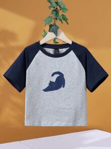 Bev Johnson Áo thun nữ Hoạt hình Khối Màu Giải trí - Màu Xám nhạt - Xem 1