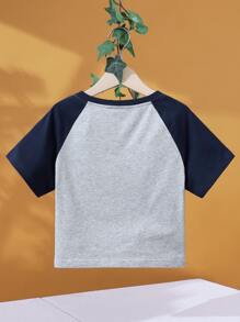 Bev Johnson Áo thun nữ Hoạt hình Khối Màu Giải trí - Màu Xám nhạt - Xem 2