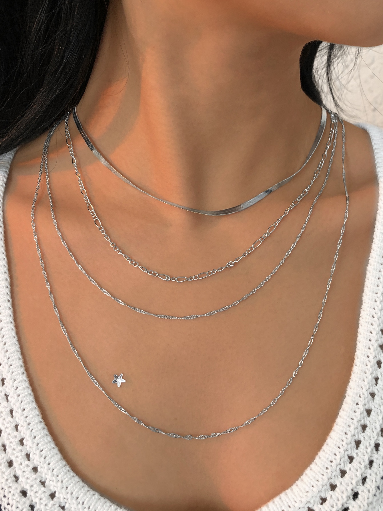 Minimalist Layered Necklace | SHEIN EUR