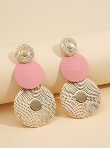 1 đôi Tròn Concave-Convex Vá lại Hoa tai - Nhiều màu - Xem 1