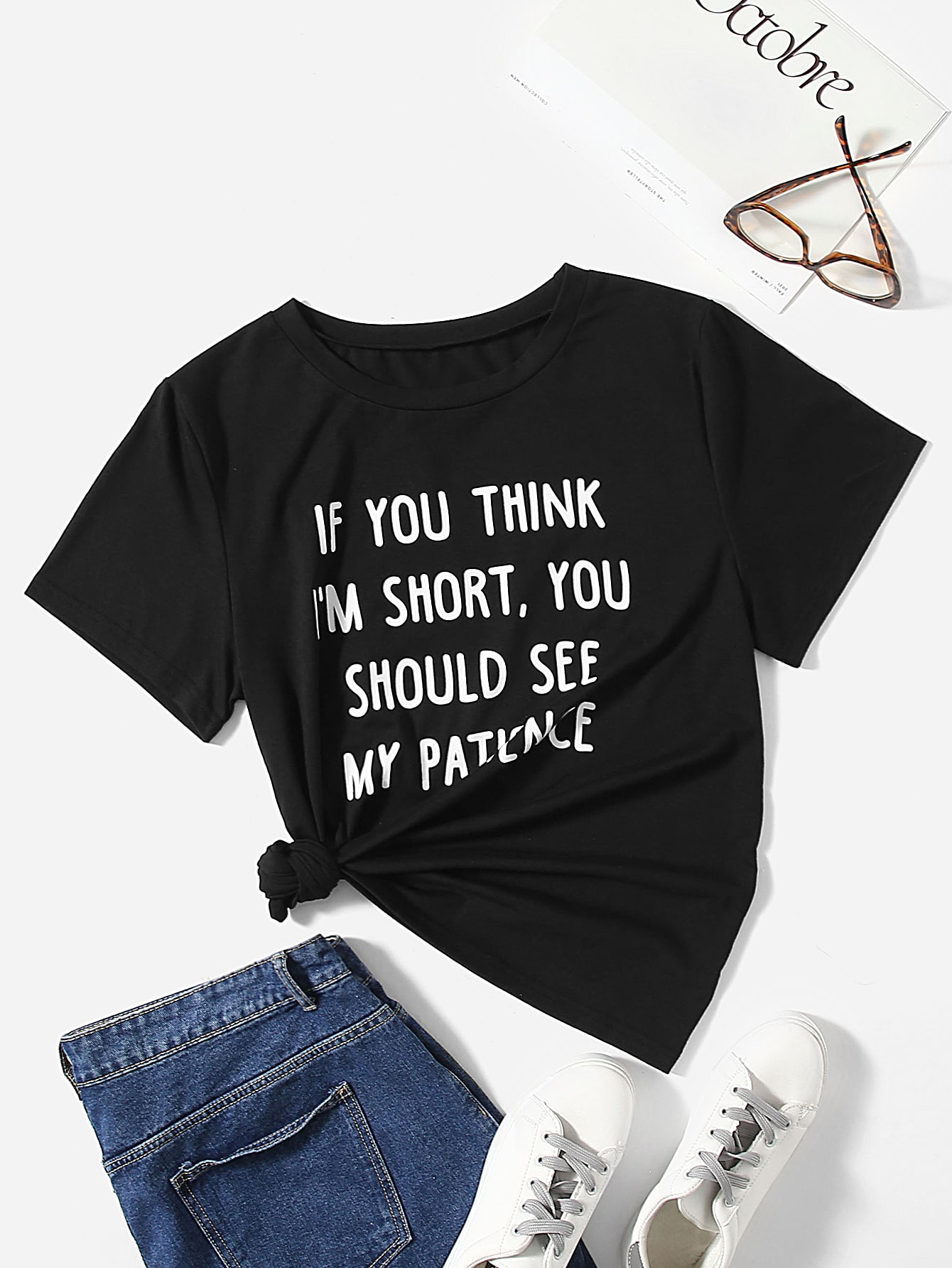 Plus Slogan Graphic Tee | SHEIN