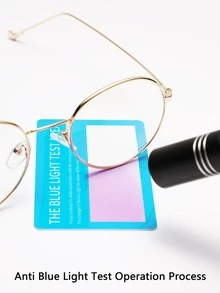Metal Frame Anti Blue Light Glasses Shein Eur Metal Frame Anti Blue Light Glasses Shein Eur
