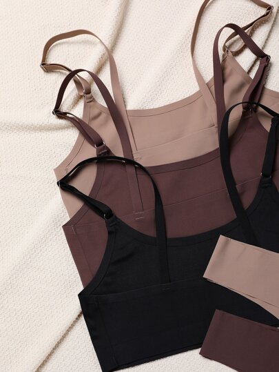 3sets No Show Effen BH Slipje Lingerie Set view 4