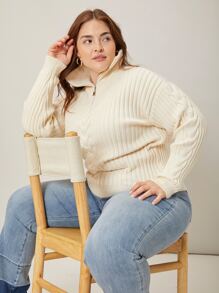 MOTF PREMIUM PLUS VISCOSE RIBBED JUMPER - Beige - View 6