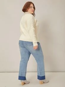 MOTF PREMIUM PLUS VISCOSE RIBBED JUMPER - Beige - View 8