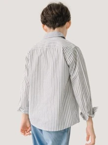 Niños Camisa de rayas de color combinado - Multicolor - Ver 2