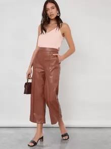 BizChic 女士V领无袖宽松休闲上衣，浪漫优雅日常时尚百搭商务休闲通勤上衣，适合办公室、教师、商务休闲、日常穿着 - 淺粉色 - 查看 6