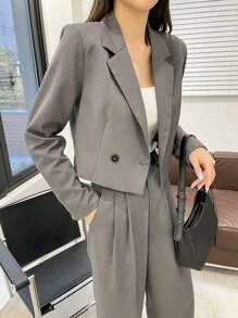 DAZY Women Business Casual Blazer And Pants Set,Fall Clothes,Back To School Clothes