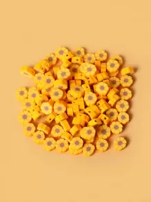 100 cái Hạt hoa Tự làm Đồ trang sức Phụ kiện - Nhiều màu - Xem 1