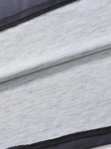 Manfinity Men Letter Graphic Ombre Tee - Blue and White - View 6