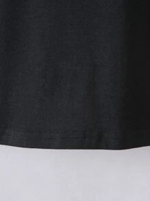 SHEIN Camiseta de manga corta de estilo casual a juego para niño pequeño con estampado de letras de vacaciones y cuello redondo, perfecta para jugar en la playa en primavera y verano