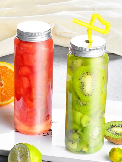 clear water bottle without straw