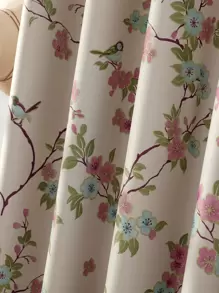 花朵印花單片窗簾 - 彩色 - 查看 5