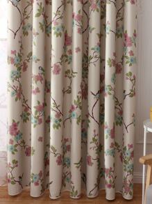 花朵印花單片窗簾 - 彩色 - 查看 6