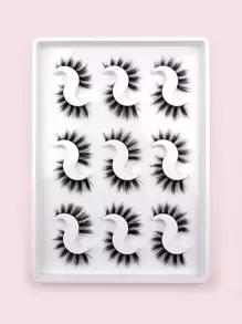 9 pares de pestañas postizas completas cola alargada 16mm pestañas voluminizadas pestañas postizas,pestañas pestans extensiones de pestañas
