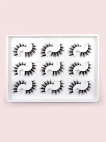 9 pares de pestañas postizas completas cola alargada 16mm pestañas voluminizadas pestañas postizas,pestañas pestans extensiones de pestañas