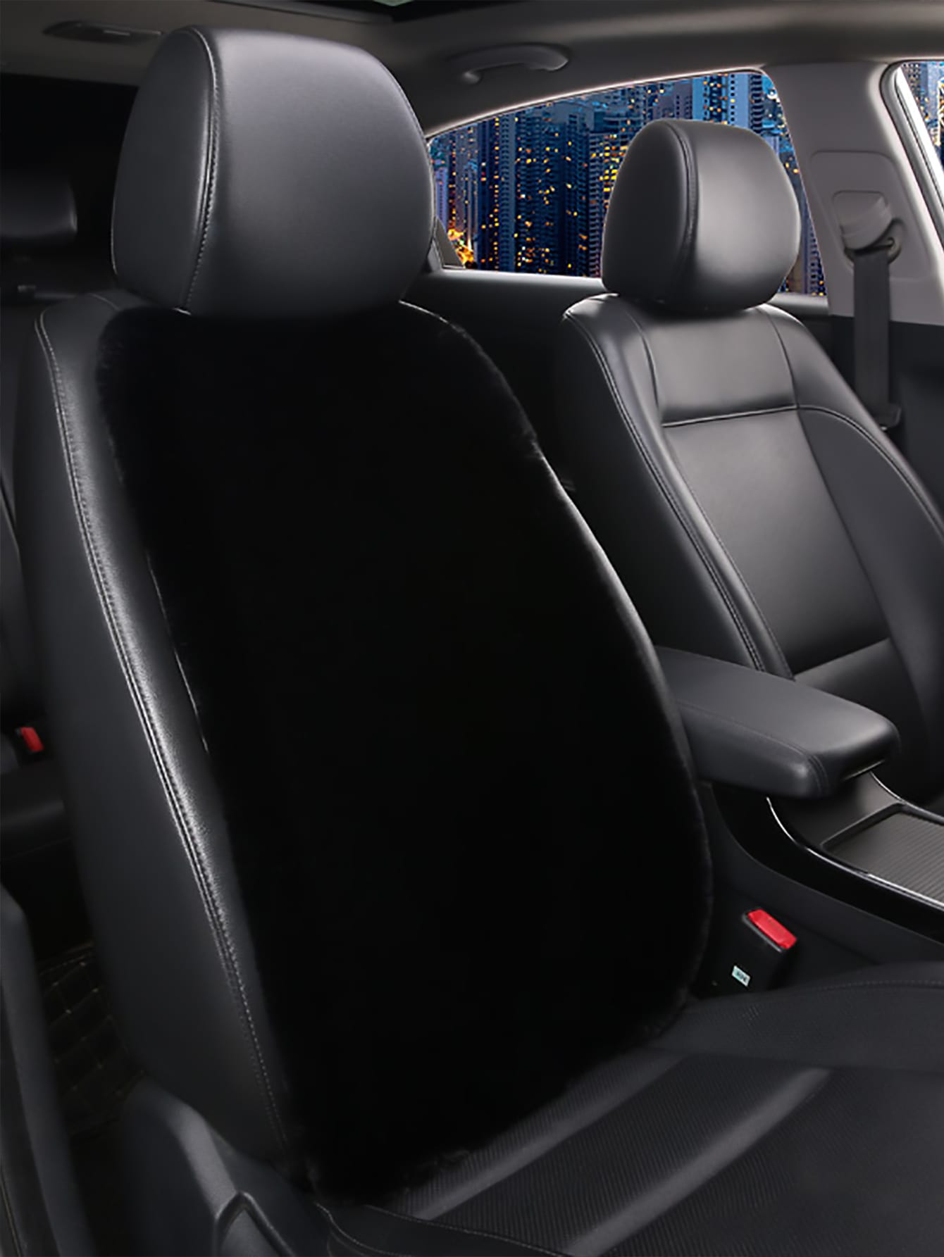 Plain Fluffy Seat Back Cushion