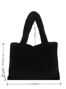 fluffy tote bag shein
