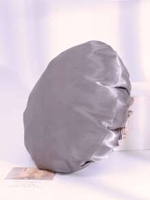 Plain Waterproof Shower Cap - Grey - View 5