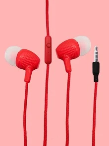 1 tai nghe in-ear đồng màu - Đỏ - Xem 2
