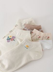 5雙印花短襪 - 彩色 - 查看 3