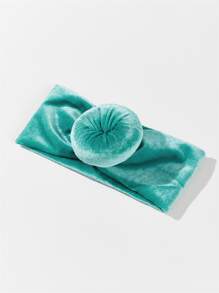 Băng đô thiết kế nút thắt cho bé - Màu xanh Bạc hà - Xem 6