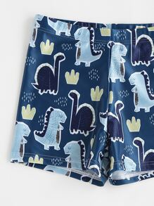 小男童卡通恐龍泳褲 - 彩色 - 查看 4