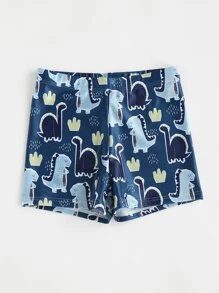 小男童卡通恐龍泳褲 - 彩色 - 查看 5