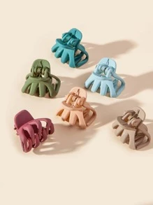 6入組小女童髮爪 - 彩色 - 查看 2