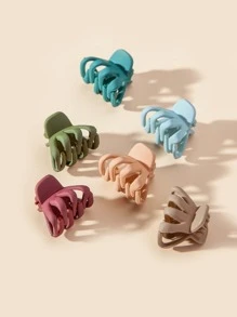 6入組小女童髮爪 - 彩色 - 查看 3