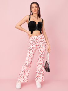 SHEIN Unity unicolor ojo & Gancho de terciopelo Top de tirantes - Negro - Ver 4