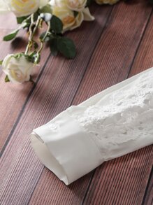 Mulvari Blusa con encaje en contraste - Blanco - Ver 3