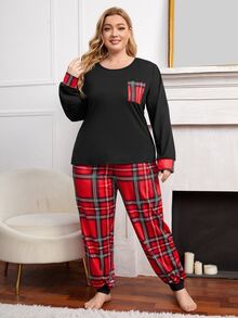 Bộ Giản Dị Kích Thước Lớn Túi kẻ sọc Giải trí - Nhiều màu - Xem 4