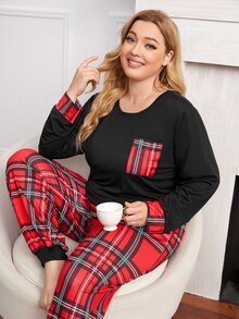 Bộ Giản Dị Kích Thước Lớn Túi kẻ sọc Giải trí - Nhiều màu - Xem 5