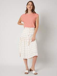 MOTF PREMIUM Camiseta de manga murciélago de modal - Rosa coral - Ver 3