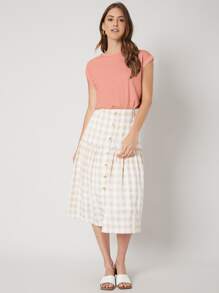 MOTF PREMIUM Camiseta de manga murciélago de modal - Rosa coral - Ver 4